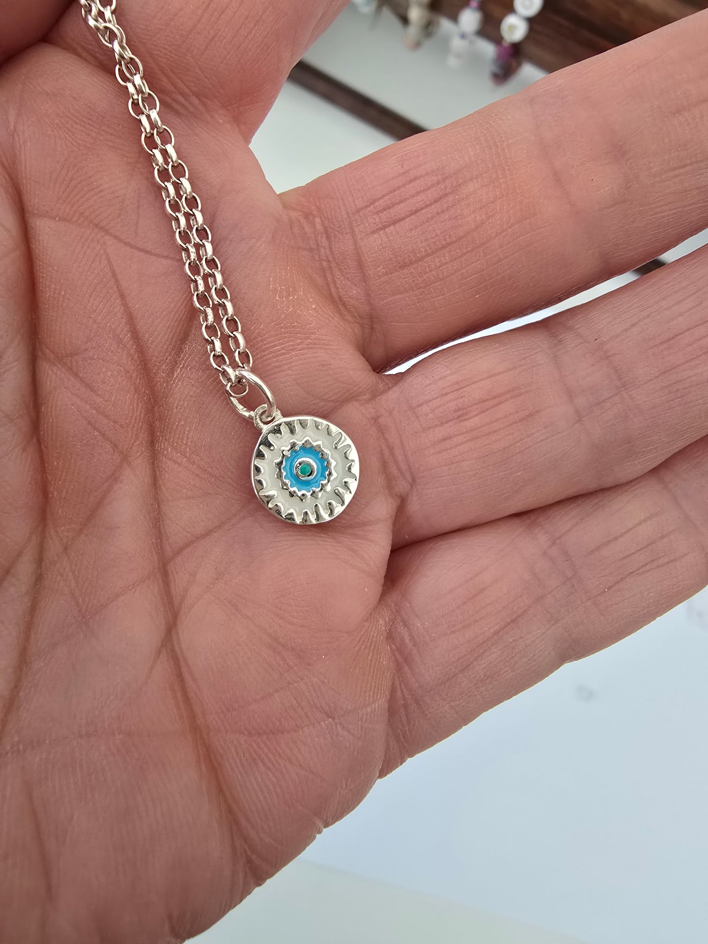 Mandala Sterling Silver Necklace