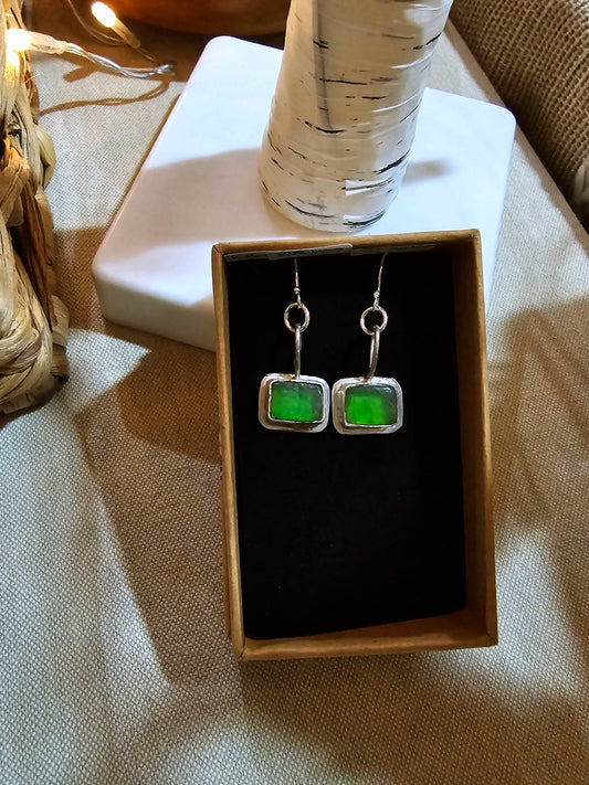 Seaglass earrings