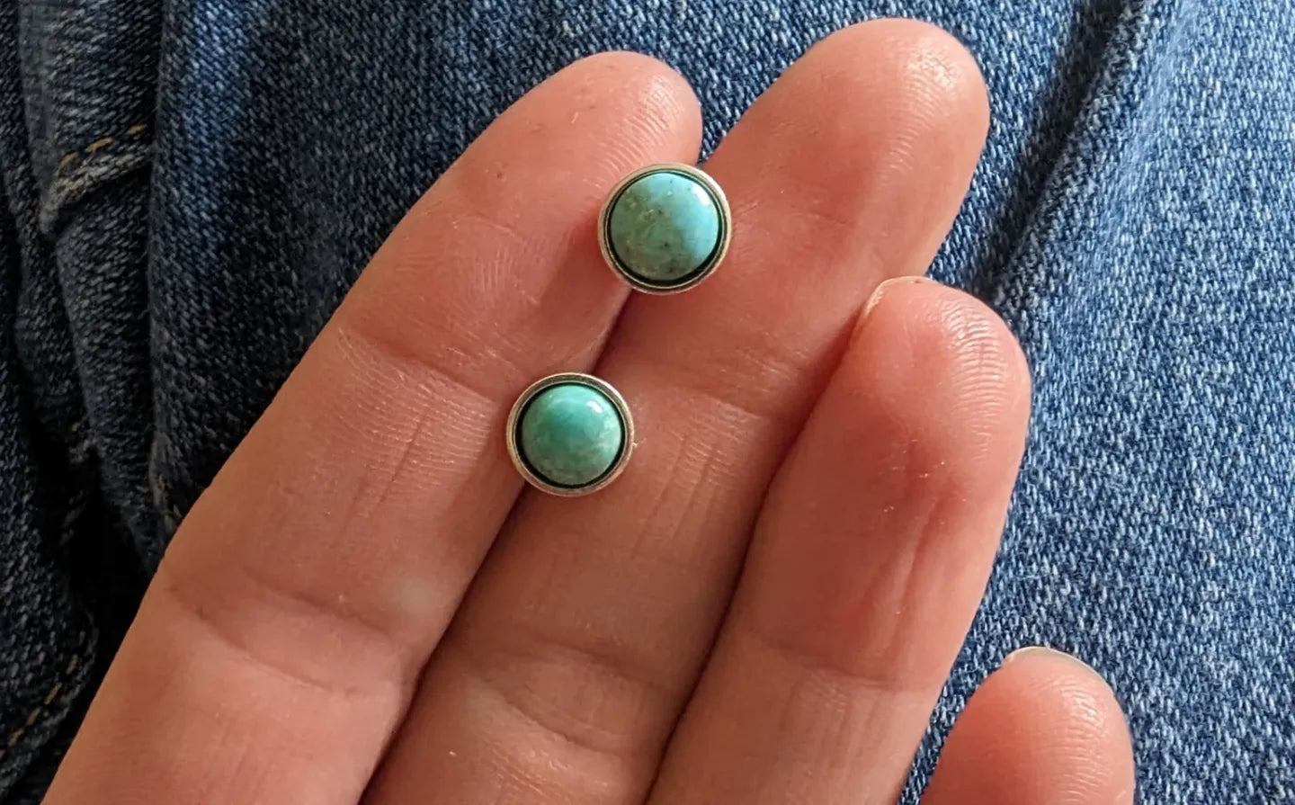 Turquoise studs