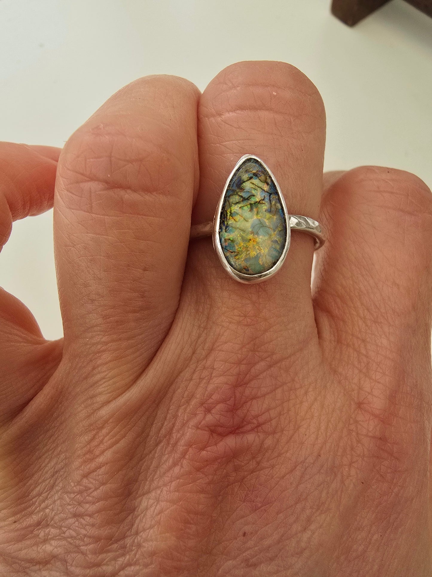 Sterling Opal Ring