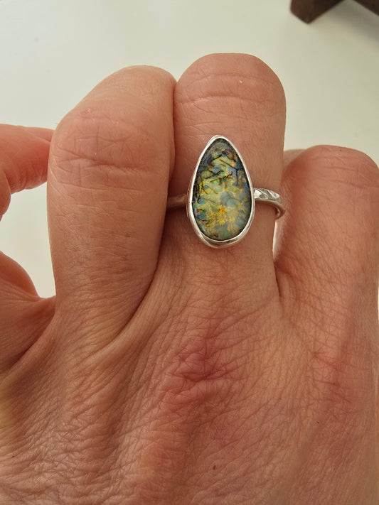 Sterling Opal Ring