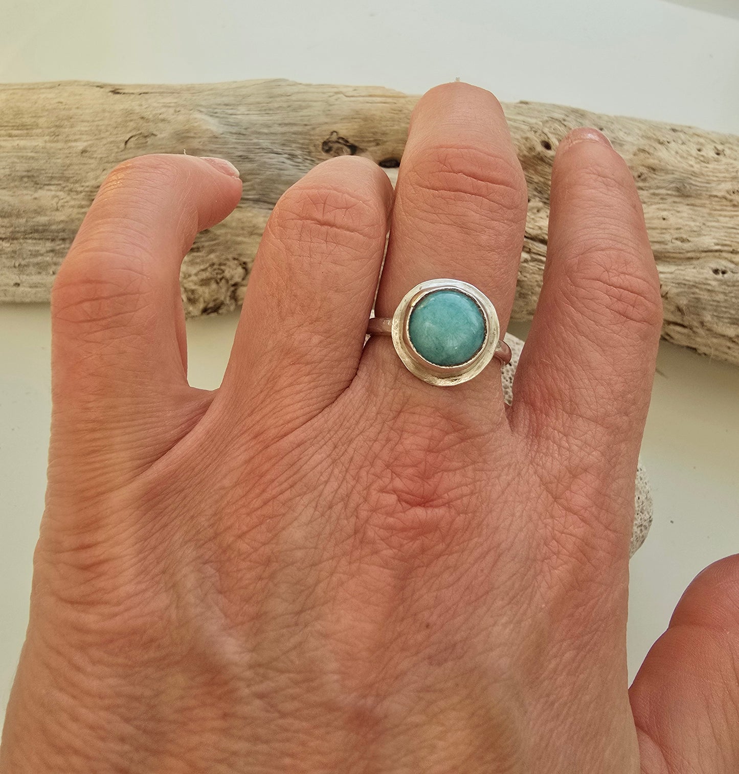 Turquoise sterling silver ring