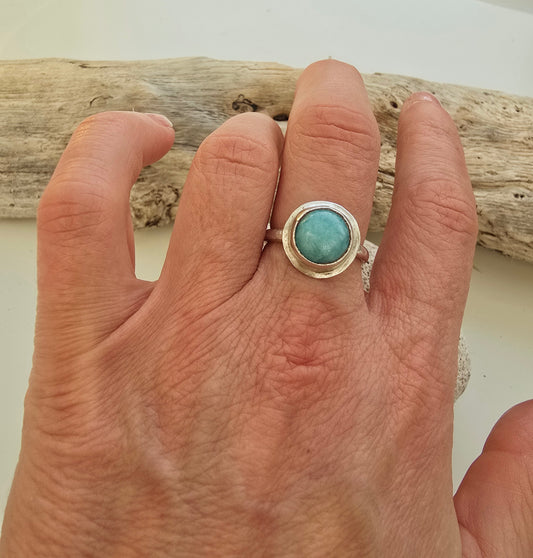 Turquoise sterling silver ring