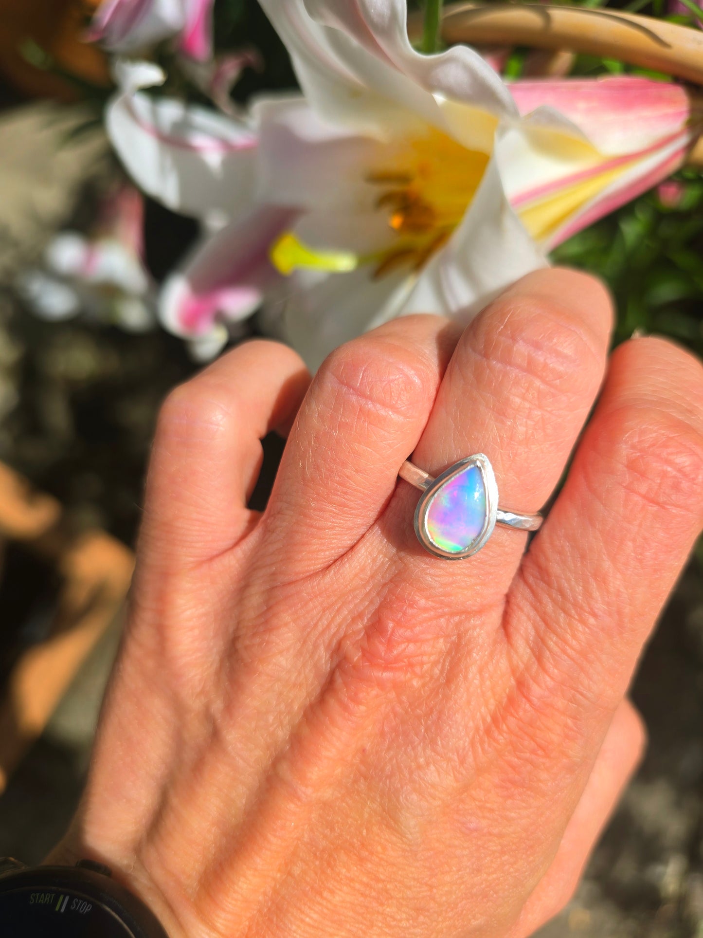 Aurora Opal Ring